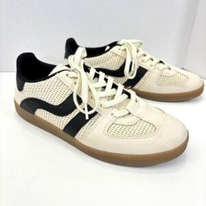 H&M Mesh Sneaker Shoes Womens 9 / 40 Beige Casual Lace Up Comfort Walking